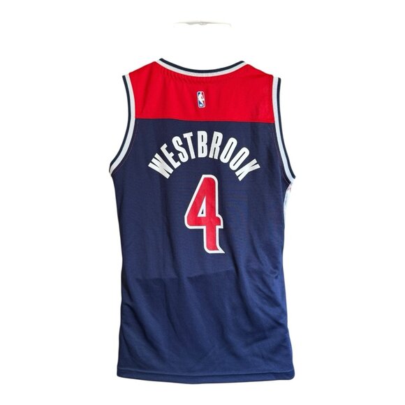 Russell Westbrook Washington Wizards Fanatics Replica Jersey~Size YL~Navy L1 13 - Picture 3 of 9
